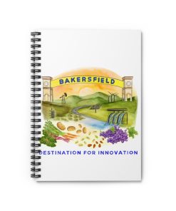 Bakersfield Destination For Tech Innovation Spiral Notebook - Ruled Line