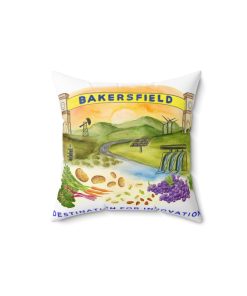 Bakersfield Destination For Tech Innovation Spun Polyester Square Pillow