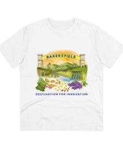 Alternative view of Bakersfield Destination For Tech Innovation Organic T-shirt - Unisex